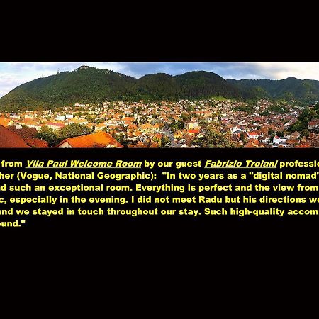 Vila Paul Best Paronamic View Over Medieval Historical Centre Brașov Exterior foto