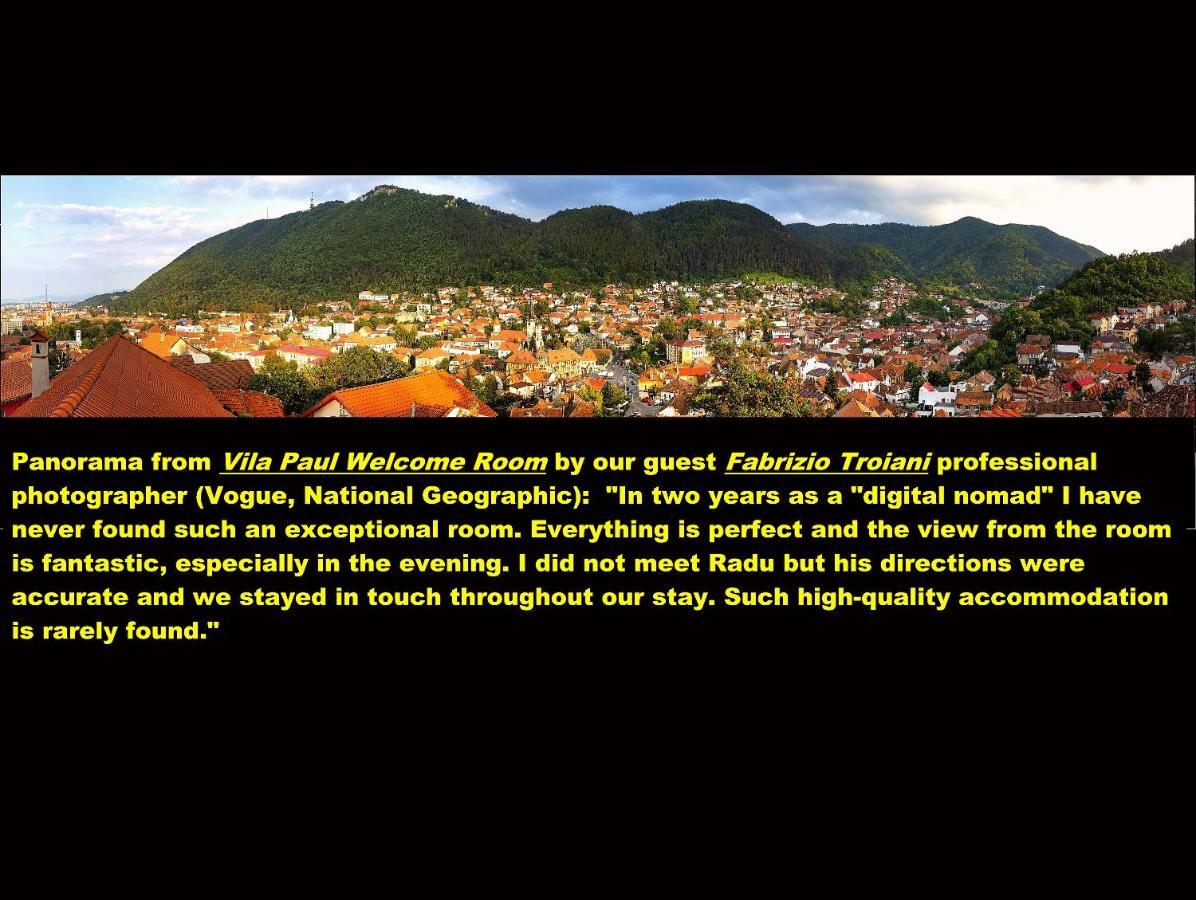 Vila Paul Best Paronamic View Over Medieval Historical Centre Brașov Exterior foto